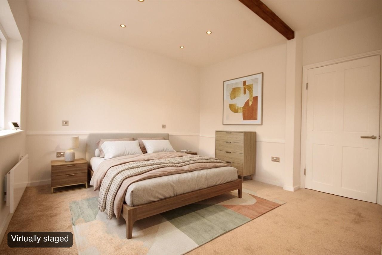 bedroom after the edit, with its label